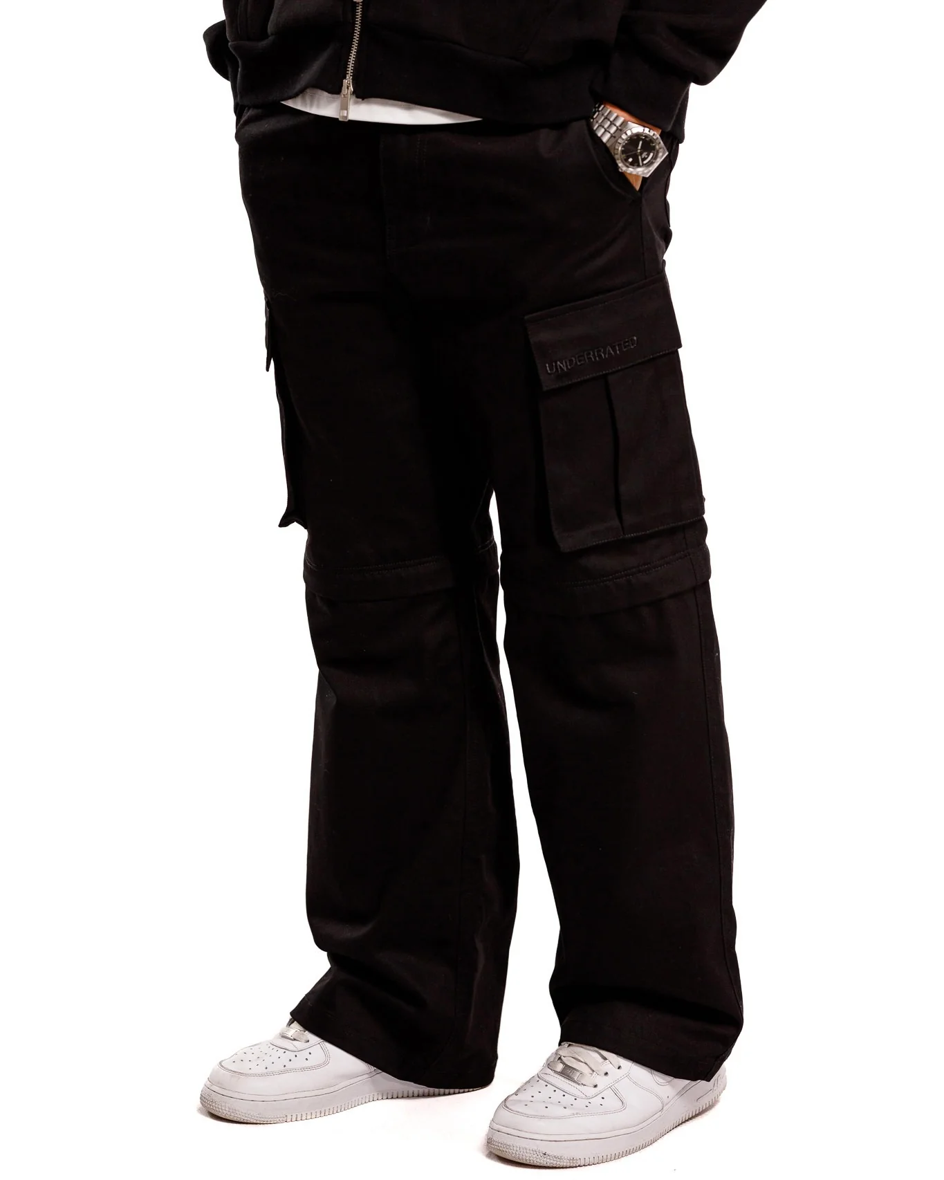 UNDERRATED Zip-Off Cargo Pant - Black - Image 15