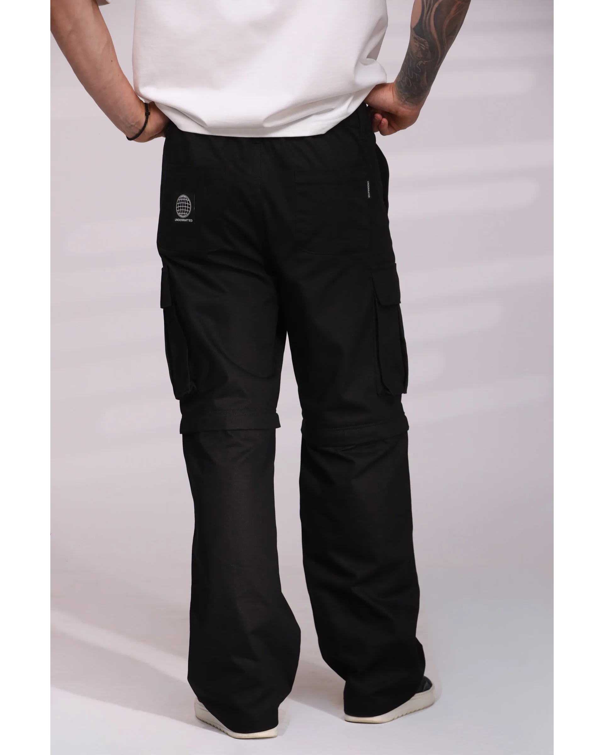 UNDERRATED Zip-Off Cargo Pant - Black - Image 8